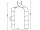 Garden Pergola Flower Support for Climbing Plants Roses Arch