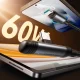 Joyroom EnjoyX S-A56 90° USB-C uz USB-C kabelis 60W 1.2m, melns