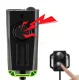 Bicycle Light Set with Wireless Speedometer and Horn RW29 Black/Green