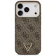 Чехол Guess 4G Triangle Logo MagSafe для iPhone 17 Pro / 18 Pro, коричневый