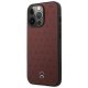 Mercedes MEHCP13LPSQRE iPhone 13 Pro / 13 6,1\" red hardcase Leather Stars Pattern