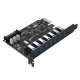 Orico ORICO-PVU3-7U-V1 PCI-E 7x USB 3.0 paplašināšanas karte Melna