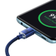 Baseus Crystal Shine USB Type C to USB Type C Data Charging Cable 100W, 1.2m, Blue | Lādētājvads Datu Pārraides...