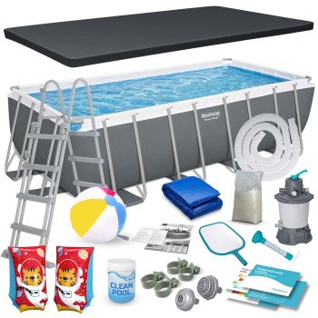 Bestway Power Steel karkasa baseins 488x244x122 cm, 18-in-1