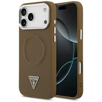 Guess Triangle Logo MagSafe vāciņš iPhone 17 Pro - brūns | Phone Case Cover
