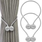 Dekoratīvie Aizkaru Turētaji Klipši Ar Magnētu, Sudrabs | Decorative Clips For Curtains with Magnet