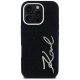 Karl Lagerfeld Signature Denim Case for iPhone 16 Pro Max, Black