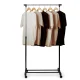 Massido 686000 standing clothes rack, black-silver
