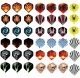 Dart set with 12 darts, 100 spare tips and 42 flights