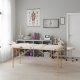 ModernHome 3 Section Wooden Portable Massage Table for Therapy with Carry Case