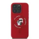 Karl Lagerfeld Silicone Karl&Choupette Heads Ring MagSafe Phone Case Cover iPhone 16 Pro Max - Red