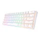 Mehāniskā tastatūra Royal Kludge RK61 RGB, sarkans slēdzis (balta) | Mechanical keyboard red switch (white)