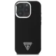 Guess iPhone 16 Pro Max vāciņš Grained Triangle MagSafe, melns