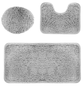 Комплект ковриков для ванной комнаты, 3 шт. | Set of Soft Bathroom Rugs