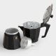 Гейзерная кофеварка Эспрессо 450мл, Чёрная | Moka Pot Coffee Maker 9 Cup