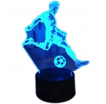 LED 3D Footballer Night Lamp