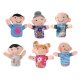 Kruzzel 00022391 Finger Puppet Set, 6 pcs, Family
