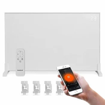 Инфракрасная нагревательная панель 1200W, 60x120 см, Wi-Fi, LED дисплей