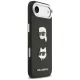 Karl Lagerfeld iPhone Air vāciņš Grained Karl & Choupette Pins, melns