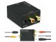 Digitālais uz analogo audio pārveidotājs Toslink SPDIF uz 2x RCA, melns
