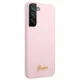 Чехол Guess Silicone Script для Samsung Galaxy S22 Plus, лавандово-розовый