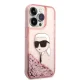 Чехол Karl Lagerfeld Glitter Karl\'s Head для iPhone 14 Pro Max - розовый