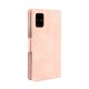 Samsung Galaxy A51 (SM-A515F) Wallet Multiple Card Slots Stand Leather Book Case Cover, Rose