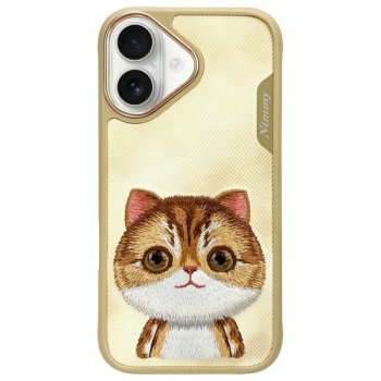 Чехол Nimmy Big Eyed Pet 2.0 Cat для iPhone 16, Зеленый