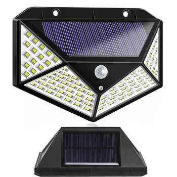 Солнечный светильник 100 LED с датчиком движения и освещенности