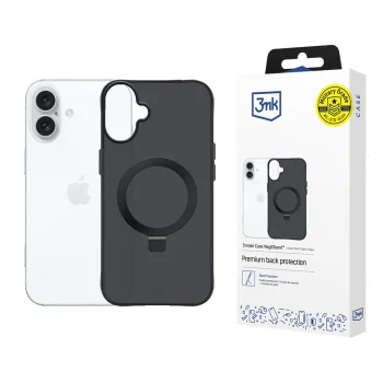 3mk Smoke Case Mag&Stand vāciņš iPhone 17 Melns