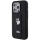 Чехол Karl Lagerfeld для iPhone 14 Pro Max Gripstand Saffiano Choupette Pins, черный