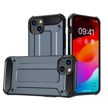 iPhone 15 Plus Hybrid Armor Case, Blue