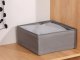 Textile Organizer for Clothes and Underwear, Grey, 28x28x13 cm