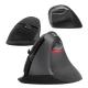 Bezvadu vertikālā pele Delux M618Mini DB BT+2.4G 2400DPI (melna) | Wireless Vertical Mouse (black)