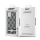 DKNY iPhone 11 / XR vāciņš IML Checkered Mono Pattern MagSafe, melns