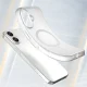 Magnetic Abrasive iPhone 17 vāciņš, saderīgs ar MagSafe – matēti balts | Phone Case Cover