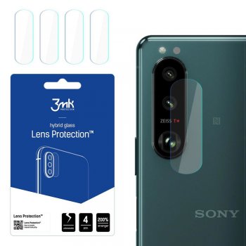 Sony Xperia 1 III Aizmugurējās Kameras Aizsargstikls, 4 gab. | 3MK Lens Protection Back Camera Hybrid Glass Protector