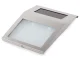 Illuminated House Number with Solar Panel and LED, Silver