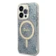Apple iPhone 14 Pro 6.1\" Guess 4G Print MagSafe Case Cover (GUBPP14LH4EACSB) + Charger, Blue | Telefona Maciņš Vāks...