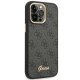 Guess iPhone 14 Pro Max Case 4G Vintage Gold Logo, Black