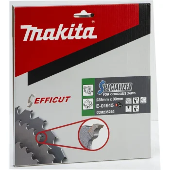 Ripzāģa asmens Makita EFFICUT E-01915 235x30 mm, 24T kokam