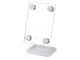 Makeup Kosmētisks Spogulis ar LED Apgaismojumu un 180° Rotāciju, Balts | Makeup Cosmetic Mirror with LED Lightning