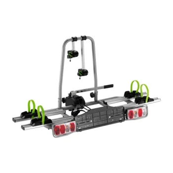 Slēdzams velosipēdu turētājs uz āķa 2 e-velosipēdiem, 60 kg, melns