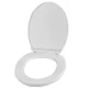 Soft Close Toilet Seat, White