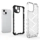 Triecienizturīgs vāciņš iPhone 14 Plus Honeycomb hibrīda apvalks, melns