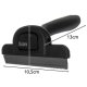 Purlov 24261 Deshedding Tool for Dogs and Cats, Black