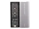 M.2 SATA NGFF cietā diska korpuss USB 3.1 Type-C 2230-2280mm, sudraba
