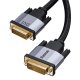 Baseus Enjoyment Series DVI Male To DVI Male bidirectional Adapter Cable 3m Dark gray