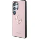 Чехол Guess Grained Big 4G Logo для Samsung Galaxy S25 Ultra, розовый