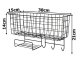 Hanging Wall Organizer with 3 Hooks and Tissue Holder, Loft Style